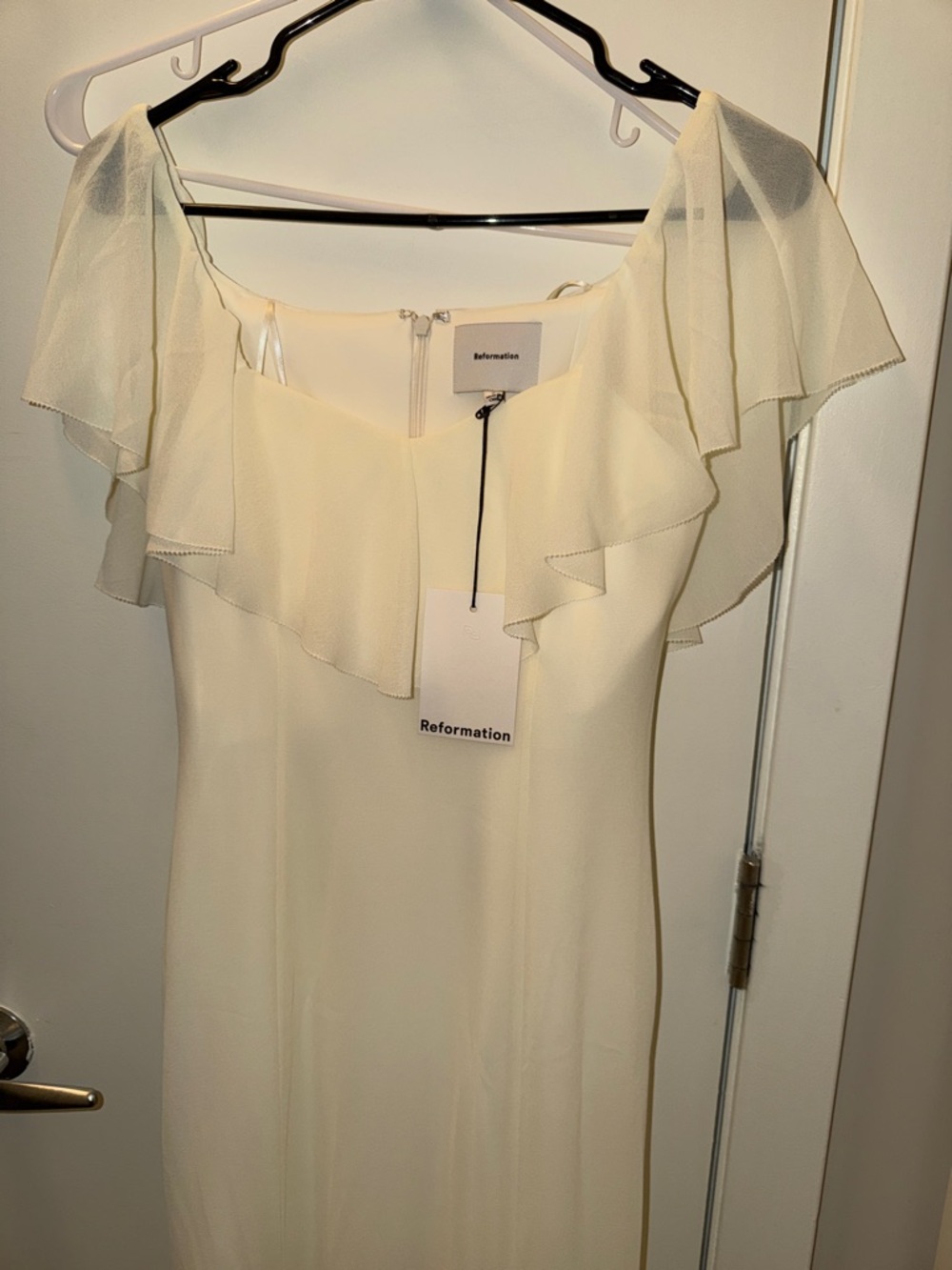 Reformation Charee Dress Ivory - Size 2 - Picture 3 of 3